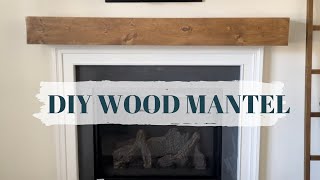 DIY WOOD MANTEL | FIREPLACE MAKEOVER | MANTEL COVER