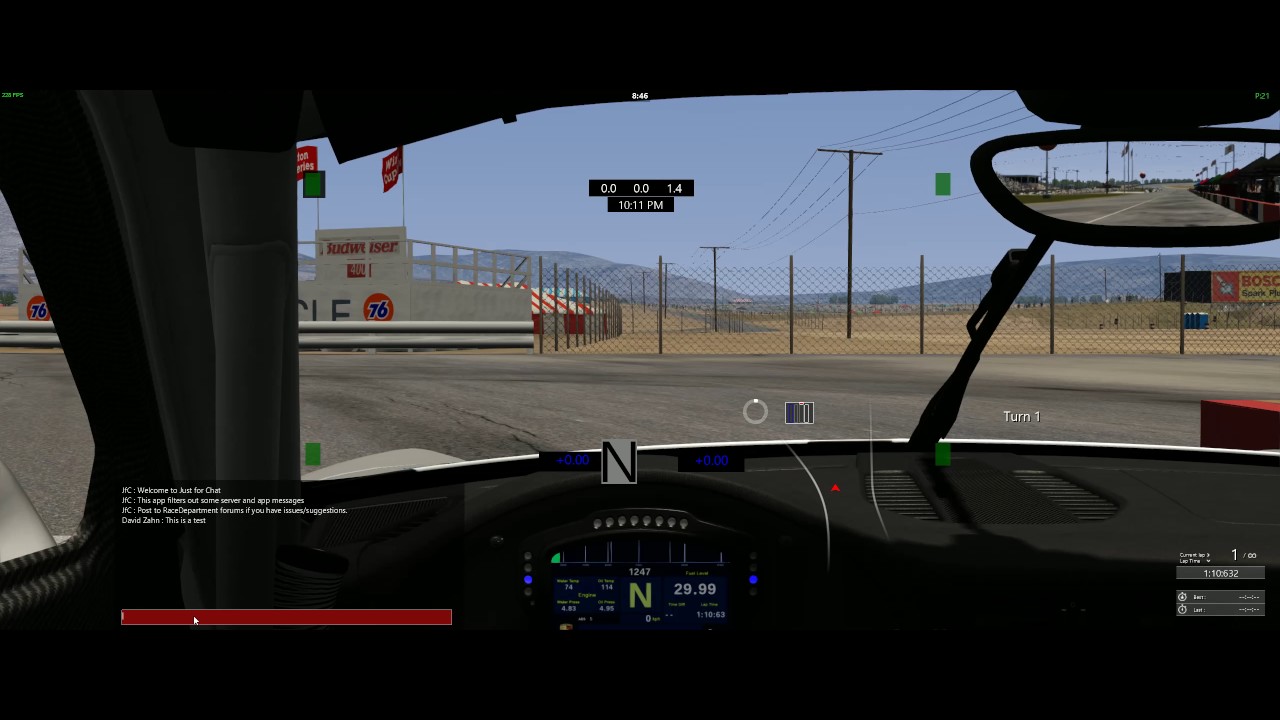 Assetto Corsa Just for Chat App