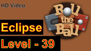 How to Play Roll the Ball Slide Puzzle Eclipse Level 39 with 3 Stars Walkthrough