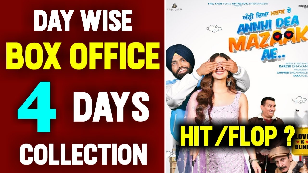 Annhi Dea Mazaak Ae Punjabi Movie 4 Days Box Office Collection | Ammy Virk | Pari Pandher