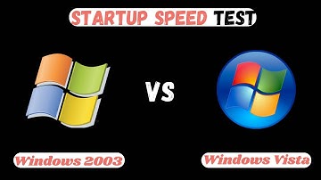 Windows Server 2003 VS Windows Vista Boot Time Test