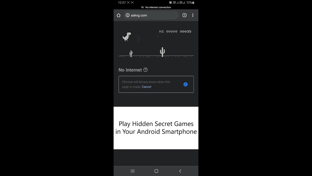 Tip] Play Hidden Secret “Dinosaur Game” in Google Chrome (No Internet  Required) – AskVG