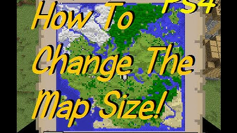 Minecraft Ps4: How To Change The Map Size! (Side by Side Comparison)