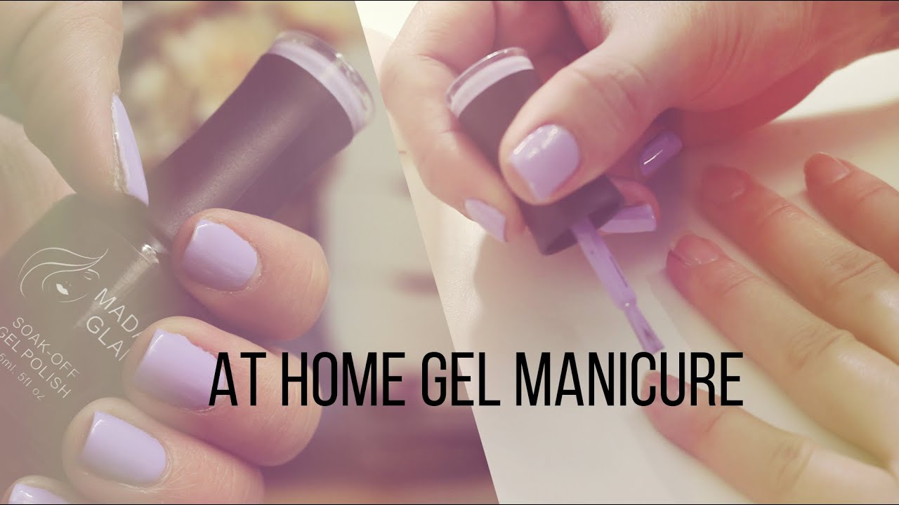 At Home Gel Manicure in 10 Minutes YouTube
