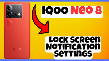 iQOO Neo 8 Lock Screen Notification Settings || How to set lockscreen notifications