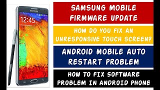 How to update firmware on any Samsung phone, note series touch screen not working, note 8