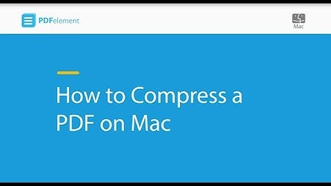 How to Compress a PDF on Mac ( compatible with macOS 10.14 Mojave)