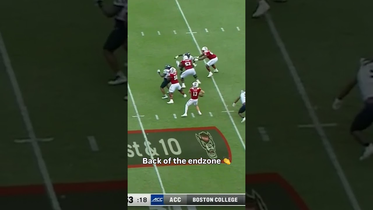 Aired that one out 😱 #ncstate #accfootball #collegefootball