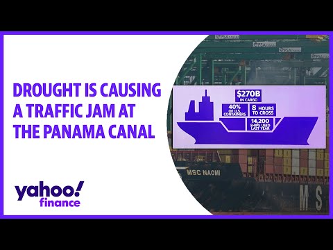 Drought is causing a major traffic jam at the Panama Canal
