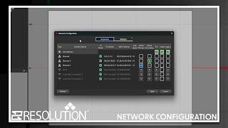 Network Configuration | Resolution 2.0 Tutorial