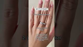 Platinum vs. white gold... #platinum #whitegoldring #goldjewelry #jewelryeducation