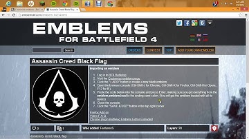 Battlefield 4 emblem tutorial