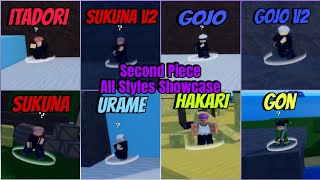 Roblox Second Piece | All Styles Showcase [Non event and Event styles]