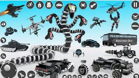 NEW ANACONDA BIKE ROBOT CAR GAME PLAY | NEW GAME 2023....