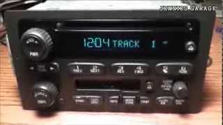How To Unlock A 2002  2008 Chevrolet Theftlock Radio  With Catchy Tune Bonus!!