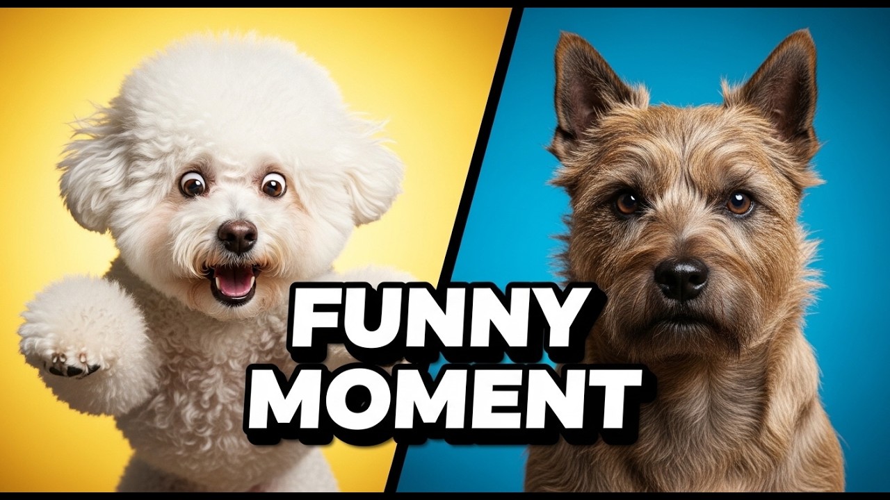 Bichon Frise and Toto the Cairn Terrier Funny Moment