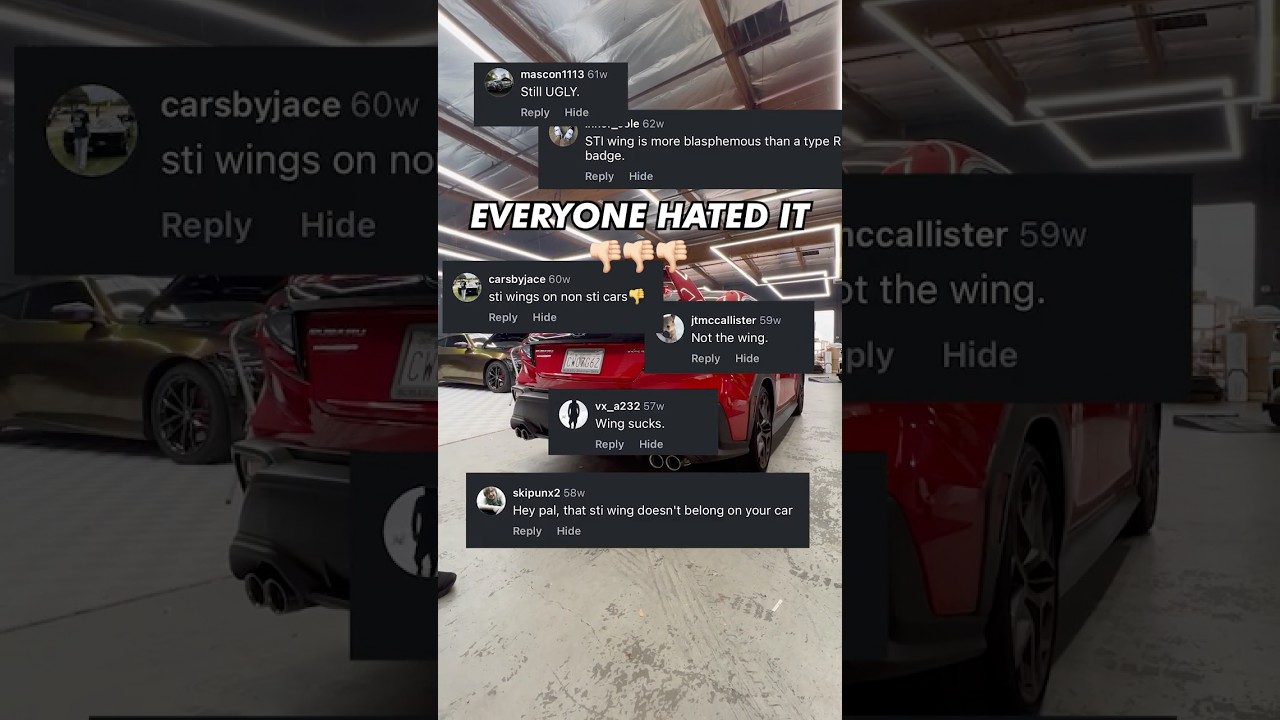 Haters gonna hate but I think this new wing suits the WRX perfectly now 😌 