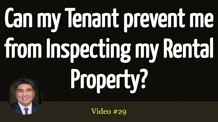 Can my Tenant prevent me from Inspecting my Rental Property? #Landlord