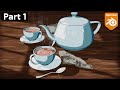 Toon Style Tea Scene - Part 1 ☕ (Blender Tutorial)