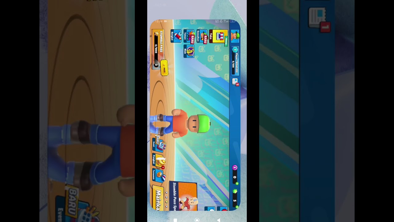 tutorial cara mengaitkan akun di Stumble guys