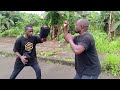 Mawashi Geri and Ura Mawashi Geri moving forward