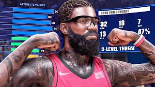 NBA 2K24 My Career | TRIPLE-DOUBLE In NBA DEBUT (3-Level Threat Center) Gameplay