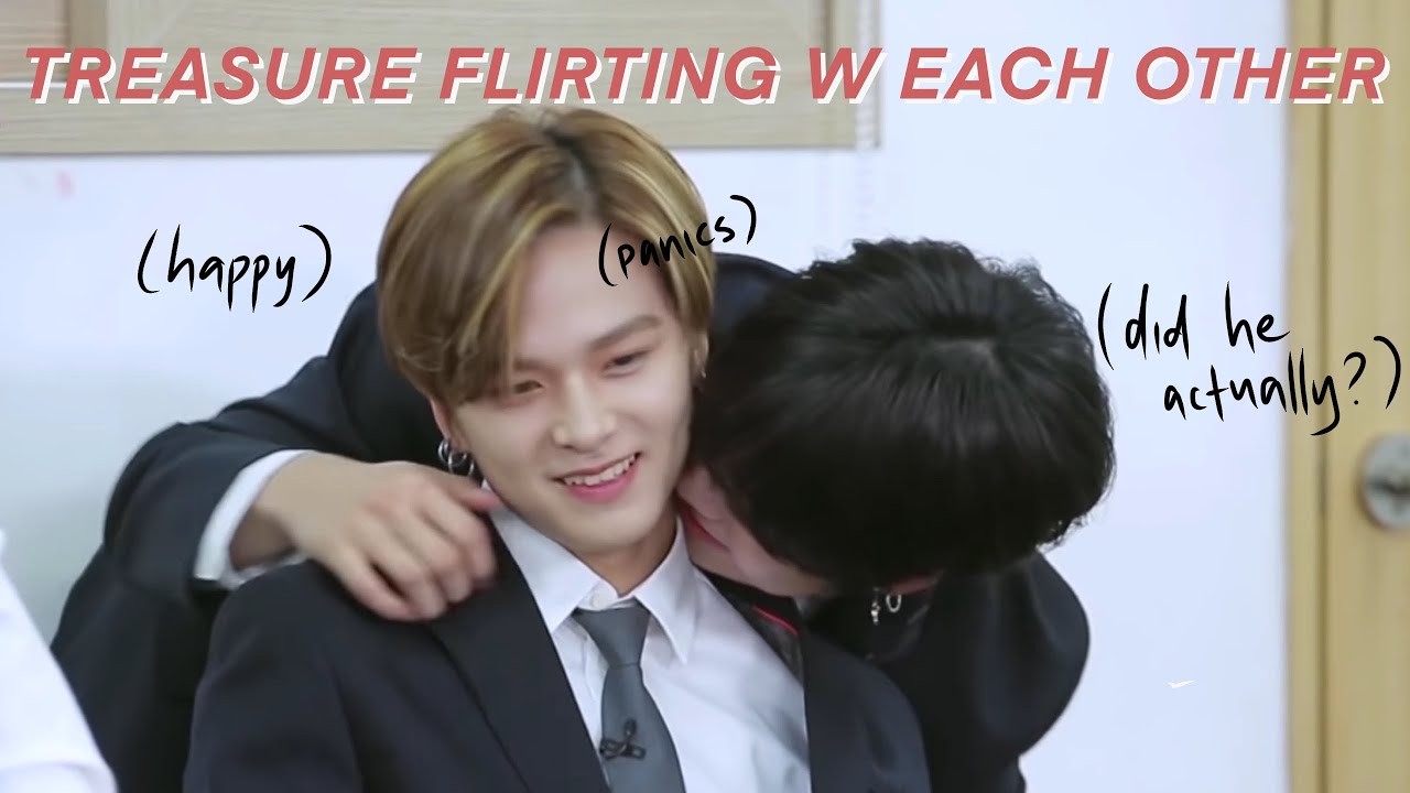 treasure wild moments of flirting with each other || cringe and cute treasure flirting moments