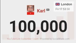 Karl Reaches 100 Thousand Subscribers On Youtube Live Milestone Moment