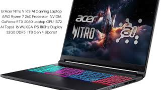 Acer Nitro V 16S AI Gaming Laptop Review (2025) | RTX 5070, Ryzen AI & 180Hz Display – Worth Buying