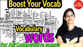 Previous Year Vocabulary for all exams 20   SSC CGL MAINS,    CPO  CHSL  STENO, CDS ,MTS , BANK 16