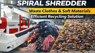 Industrial Spiral Shredder for Soft Materials | Textile, Carpet, Fiber Recycling screenshot 4