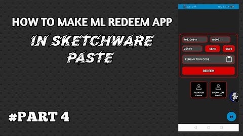 How to make ML REDEEMER in Sketchware /PART 4