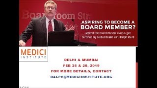Boardroom masterclass comes to India!