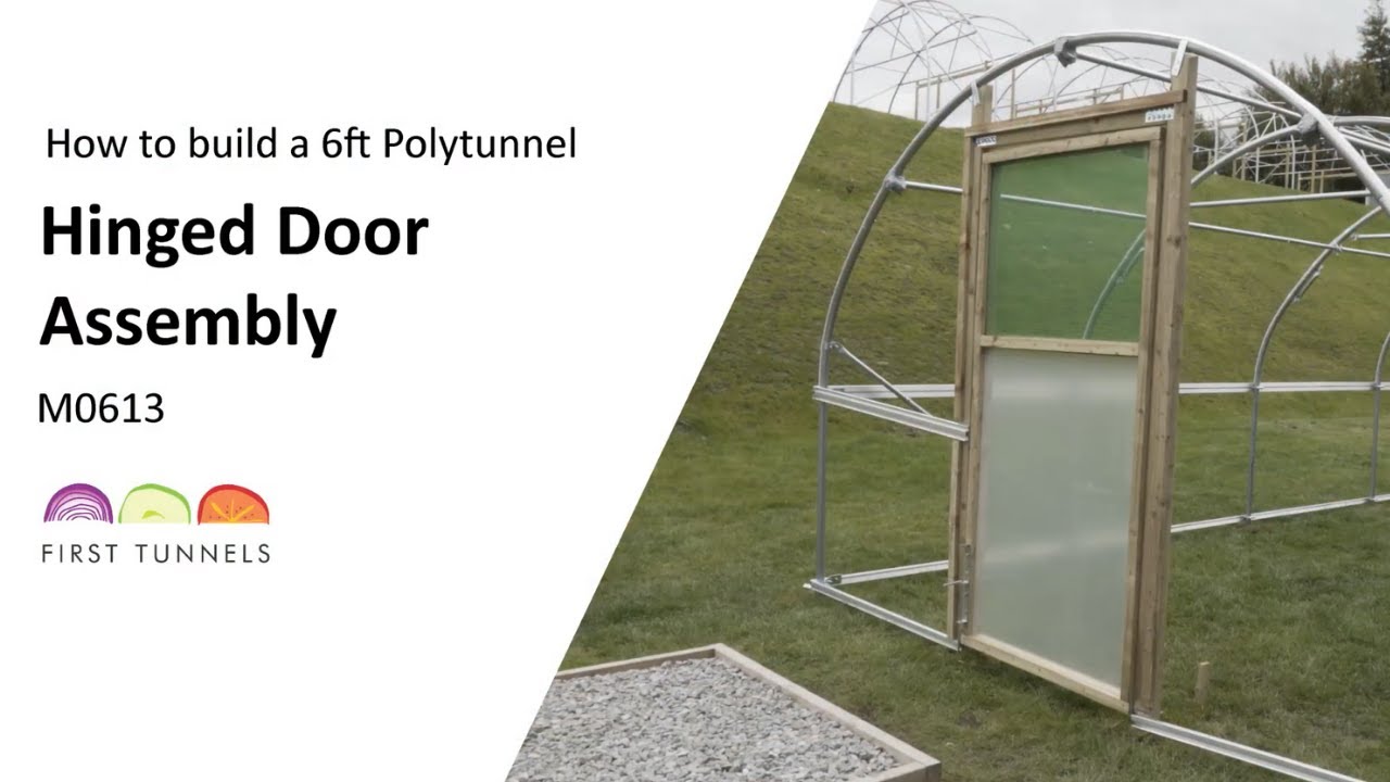6-футовый политуннель | Сборка распашной двери для дома | M0613