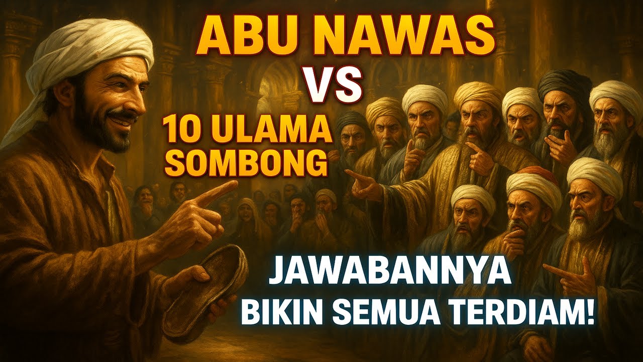 🔥 ABU NAWAS VS 10 ULAMA SOMBONG‼️JAWABANNYA BIKIN SEMUA TERDIAM!