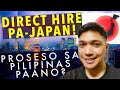 Paano direct hire pajapan work in japan via direct hire process  requirements in the philippines