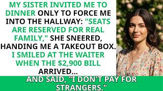 My Sister Sneered “Seats Are Reserved For Real Family”—Until I Smiled “I Don't Pay For Strangers”