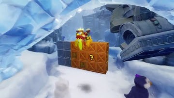 Crash Bandicoot 2:Cortex Strikes Back(N.Sane Trilogy)Walkthrough-Air Crash(SE)+Snow Go(Red gem)
