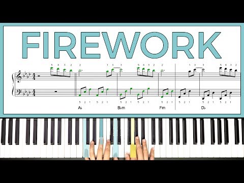 How to play 'Firework' by Katy Perry on the piano -- Playground Sessions