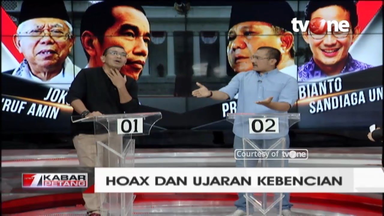 Menuju Debat Pilpres Hoax Dan Ujaran Kebencian Youtube