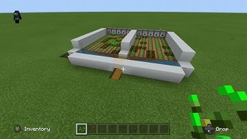 How to make an SUPER EASY automatic wheat farm- Minecraft 1.15+ Bedrock