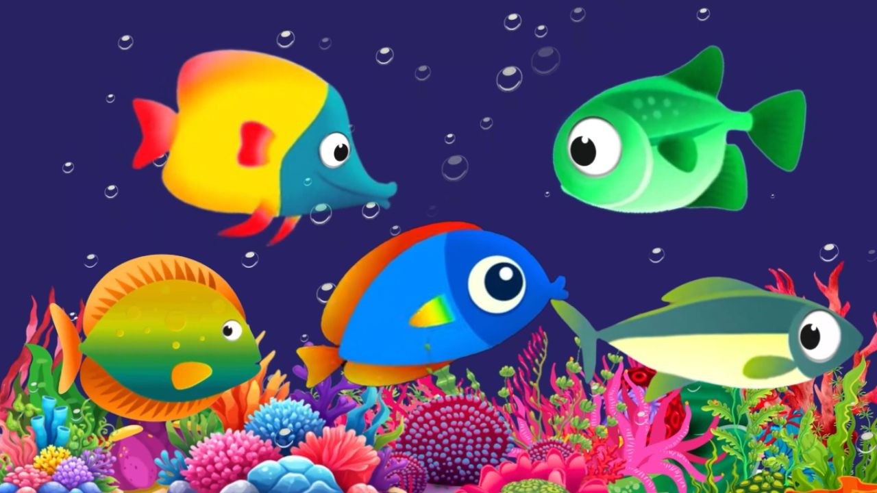 4k Baby Lullaby🐟Soothing fishes🐟Calming Undersea Animation🐟Aquarium # ...