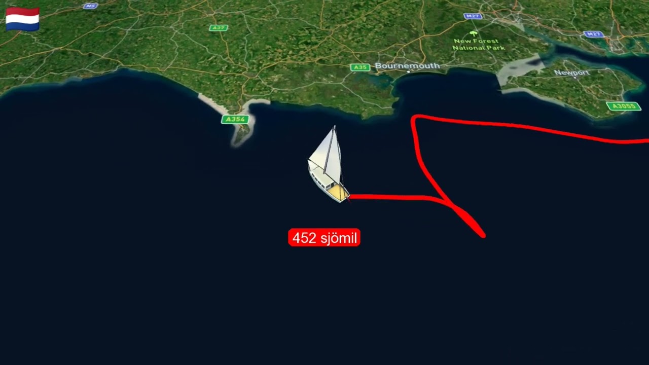 Segling Delfzijl till Portland 2