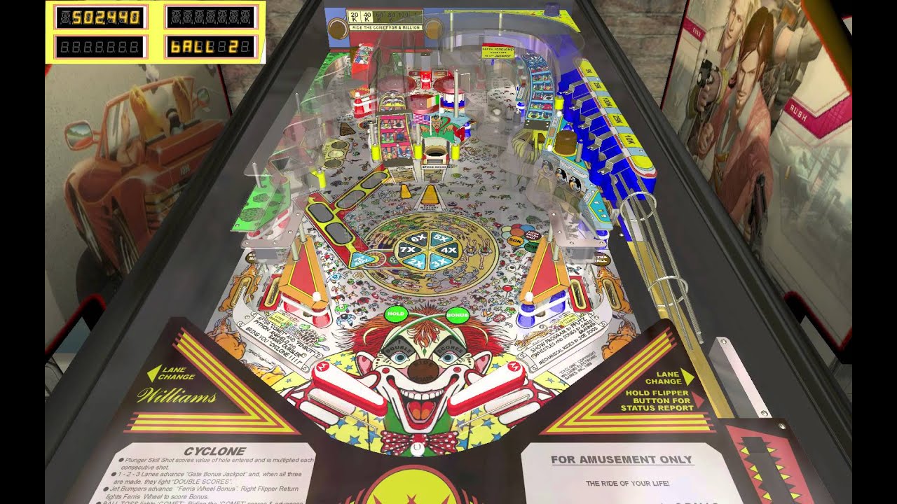 Future Pinball Cyclone (Williams 1988) YouTube