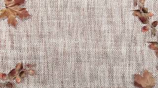 Cloth Fabric Motion Background with Nature Leaves ~ Elegant Flowing Fabric Loop