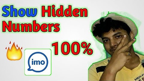 How To Show Hidden Number on IMO |Trending Tech Zone