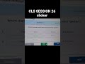 CLS SESSION -26 CLICKER QUESTIONS ❓ ANSWERS 🙂