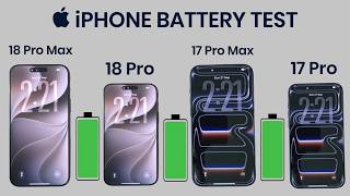 iPhone 18 Pro Max vs 18 Pro vs 17 Pro Max vs 17 Pro Battery Test | IOS 27 Battery Drain Test