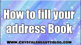 How to build your Address book