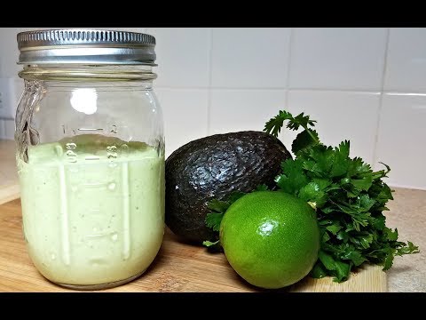 Creamy Avocado Cilantro Ranch Dressing